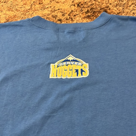 Mens Blue Denver Nuggets T-Shirt size 6X - Picture 4 of 4